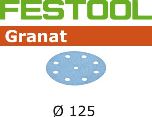 Sliping papir eks. for Granat-kvernen; 125 mm; P40; 50 stk.